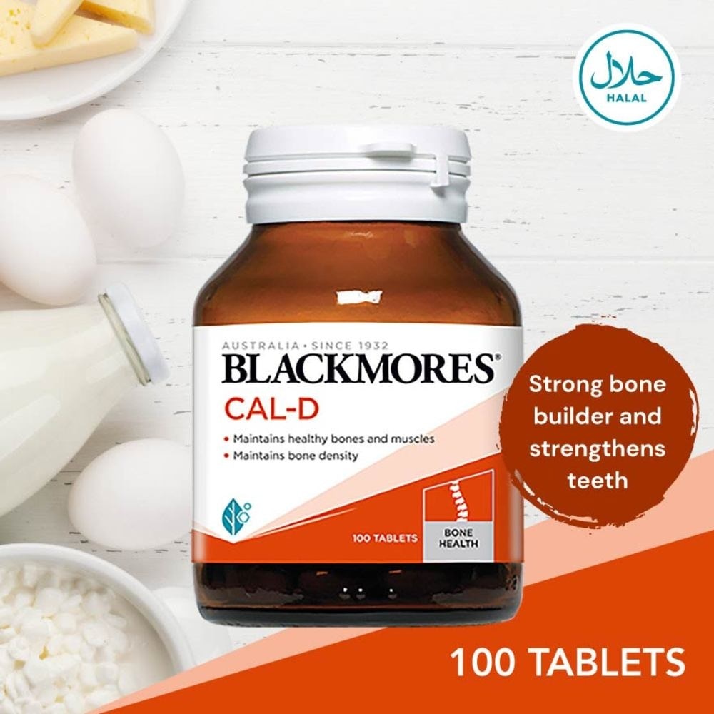 Blackmores Cal-D Calcium 600mg + Vitamin D3 500 IU Tablets 100s<BR>