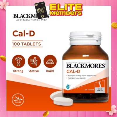 BLACKMORES Cal-D Calcium 600mg + Vitamin D3 500 IU Tablets 100s