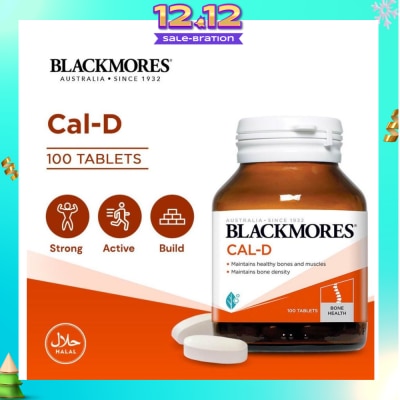 BLACKMORES Cal-D Calcium 600mg + Vitamin D3 500 IU Tablets 100s