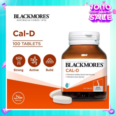 BLACKMORES Cal-D Calcium 600mg + Vitamin D3 500 IU Tablets 100s