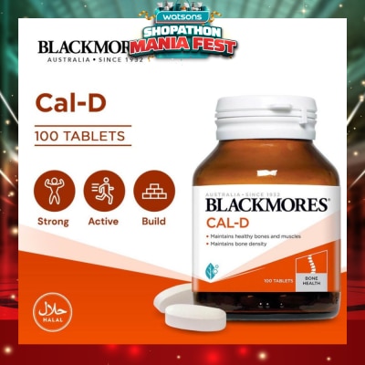 BLACKMORES - Cal-D Calcium 600mg + Vitamin D3 500 IU Tablets 100s
