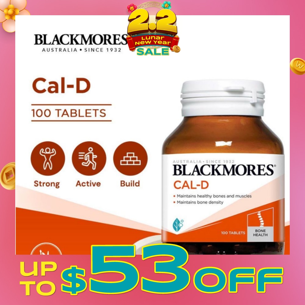 Cal-D Calcium 600mg + Vitamin D3 500 IU Tablets 100s<BR>