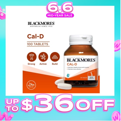 BLACKMORES - Cal-D Calcium 600mg + Vitamin D3 500 IU Tablets 100s