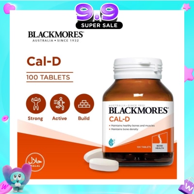 BLACKMORES - Cal-D Calcium 600mg + Vitamin D3 500 IU Tablets 100s image