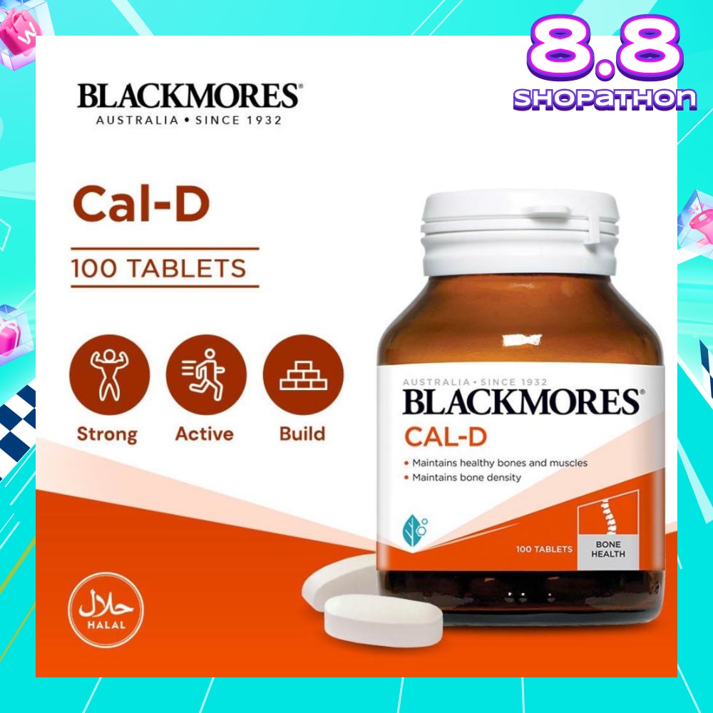 Cal-D Calcium 600mg + Vitamin D3 500 IU Tablets 100s<BR>
