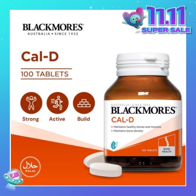BLACKMORES Cal-D Calcium 600mg + Vitamin D3 500 IU Tablets 100s