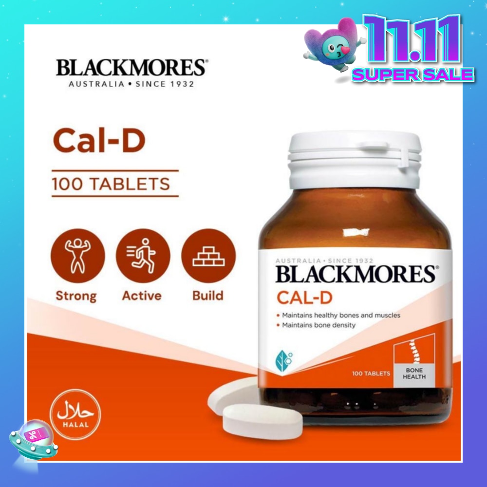 Cal-D Calcium 600mg + Vitamin D3 500 IU Tablets 100s<BR>