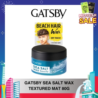 GATSBY Sea Salt Wax Textured Mat 80g