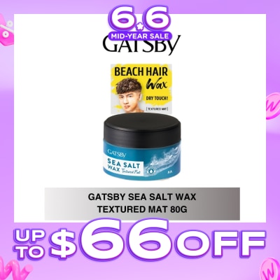 GATSBY - Sea Salt Wax Textured Mat 80g