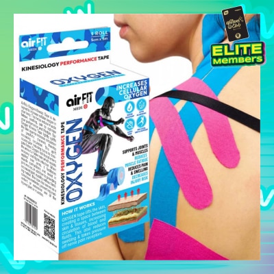 AIRFIT MEDI Oxygen Kinesiology Performance Tape 5cm x 5m Roll (Camo Blue) 1s