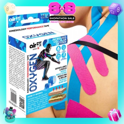 AF MEDI - Oxygen Kinesiology Performance Tape 5cm x 5m Roll (Camo Blue) 1s