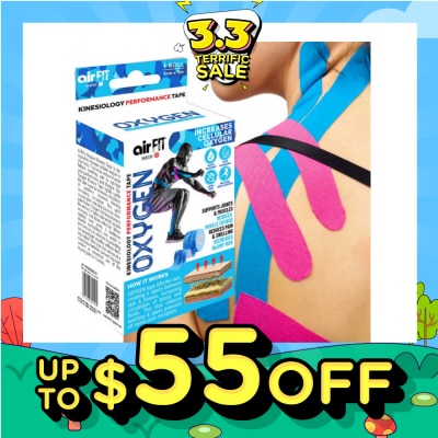 AF MEDI Oxygen Kinesiology Performance Tape 5cm x 5m Roll (Camo Blue) 1s