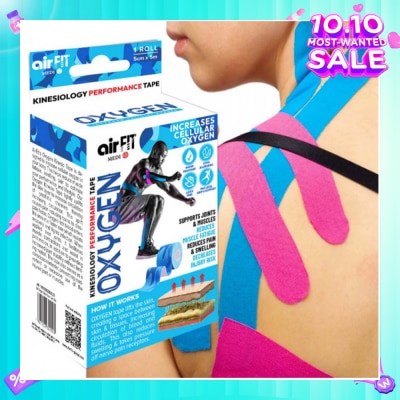 AIRFIT MEDI Oxygen Kinesiology Performance Tape 5cm x 5m Roll (Camo Blue) 1s
