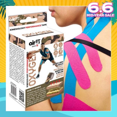 AIRFIT MEDI Oxygen Kinesiology Performance Tape 5cm x 5m Roll (Camo Classic) 1s