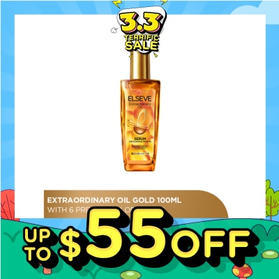 L'OREAL PARIS ELSEVE Extraordinary Oil Hair Treatment Gold Hair Oil Rich (For All Hair Types) 100ml