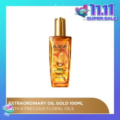L'OREAL PARIS ELSEVE Extraordinary Oil Hair Treatment Gold Hair Oil Rich  (For All Hair Types) 100ml