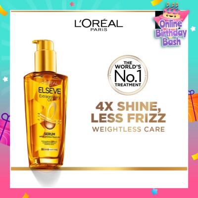 L'OREAL PARIS ELSEVE Extraordinary Oil Hair Treatment Gold Hair Oil Rich  (For All Hair Types) 100ml
