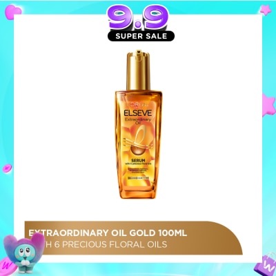 L'OREAL PARIS ELSEVE - Extraordinary Oil Hair Treatment Gold Hair Oil Rich (For All Hair Types) 100ml image