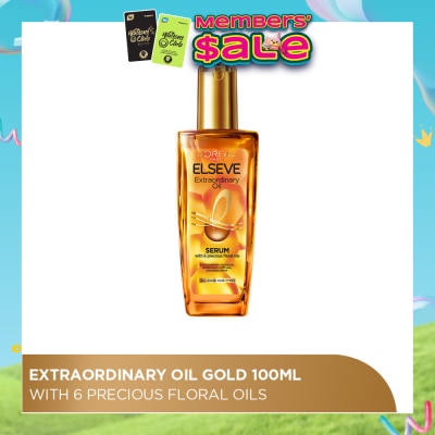 L'OREAL PARIS ELSEVE - Extraordinary Oil Hair Treatment Gold Hair Oil Rich  (For All Hair Types) 100ml