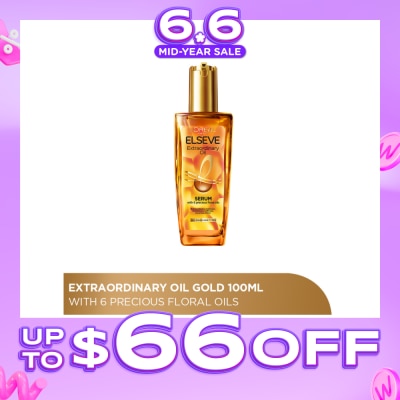 L'OREAL PARIS ELSEVE - Extraordinary Oil Hair Treatment Gold Hair Oil Rich (For All Hair Types) 100ml
