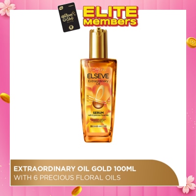 L'OREAL PARIS ELSEVE Extraordinary Oil Hair Treatment Gold Hair Oil Rich  (For All Hair Types) 100ml