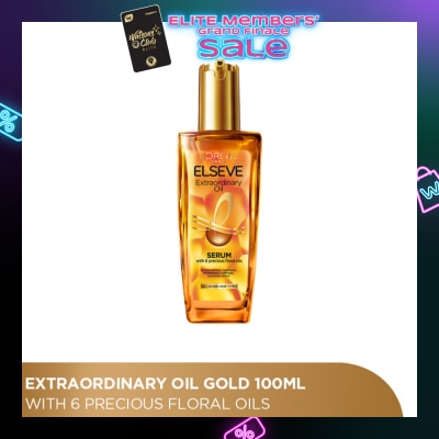 L'OREAL PARIS ELSEVE Extraordinary Oil Hair Treatment Gold Hair Oil Rich  (For All Hair Types) 100ml