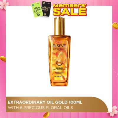 L'OREAL PARIS ELSEVE Extraordinary Oil Hair Treatment Gold Hair Oil Rich (For All Hair Types) 100ml