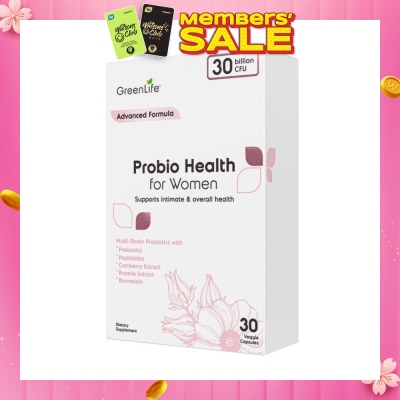GREENLIFE [CNY] Probio Health Women 30B (Support Intimate And Digestive Health) 30s