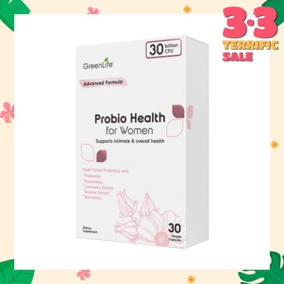 GREENLIFE Probio Health Women 30B (Support Intimate And Digestive Health) 30s