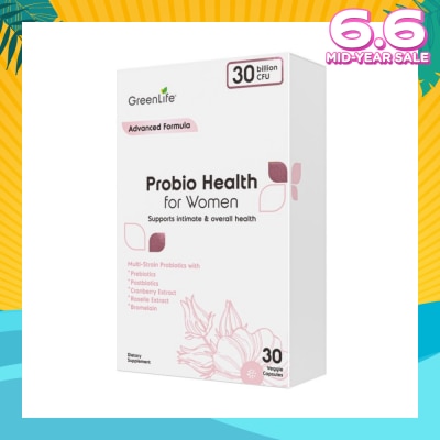 GREENLIFE Probio Health Women 30B (Support Intimate And Digestive Health) 30s