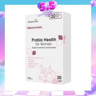 GREENLIFE - Probio Health Women 30B (Support Intimate And Digestive Health) 30s