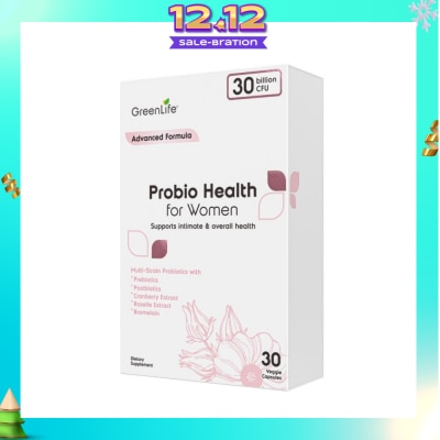 GREENLIFE Probio Health Women 30B (Support Intimate And Digestive Health) 30s