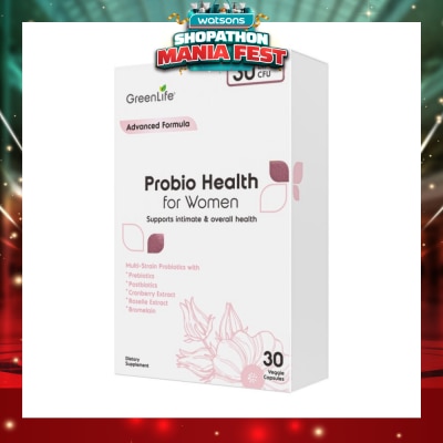 GREENLIFE - Probio Health Women 30B (Support Intimate And Digestive Health) 30s