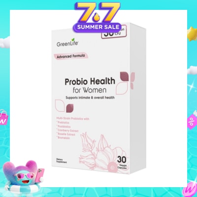 GREENLIFE - Probio Health Women 30B (Support Intimate And Digestive Health) 30s
