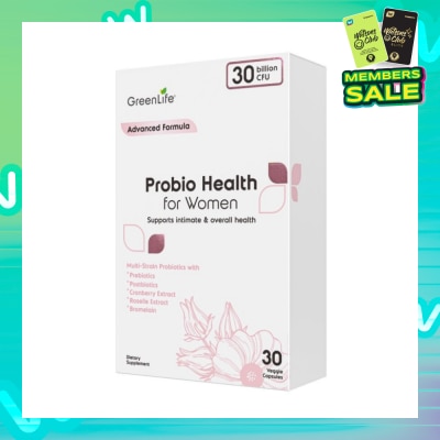 GREENLIFE Probio Health Women 30B (Support Intimate And Digestive Health) 30s