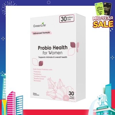 GREENLIFE Probio Health Women 30B (Support Intimate And Digestive Health) 30s