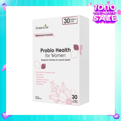 GREENLIFE Probio Health Women 30B (Support Intimate And Digestive Health) 30s