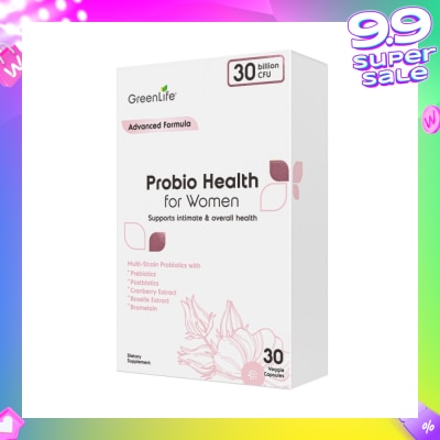 GREENLIFE Probio Health Women 30B (Support Intimate And Digestive Health) 30s