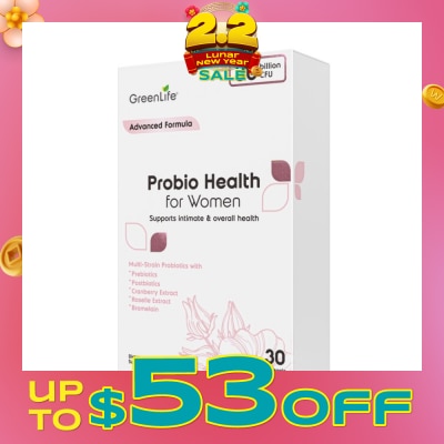 GREENLIFE [CNY] Probio Health Women 30B (Support Intimate And Digestive Health) 30s