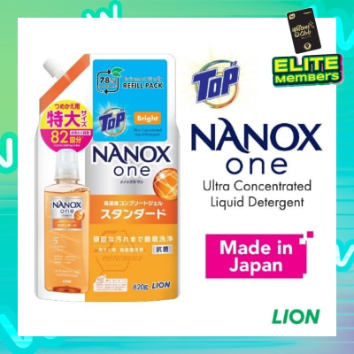 TOP NANOX One Ultra Concentrated Liquid Detergent Refill (Bright) 820g