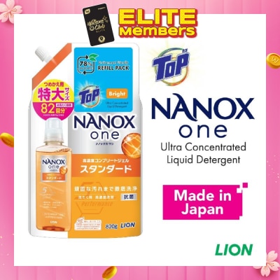 TOP NANOX One Ultra Concentrated Liquid Detergent Refill (Bright) 820g