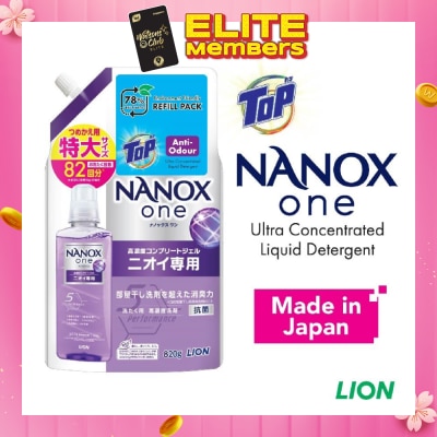 TOP NANOX One Ultra Concentrated Liquid Detergent Refill (Anti Odour) 820g
