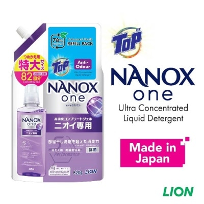 TOP NANOX One Ultra Concentrated Liquid Detergent Refill (Anti Odour) 820g