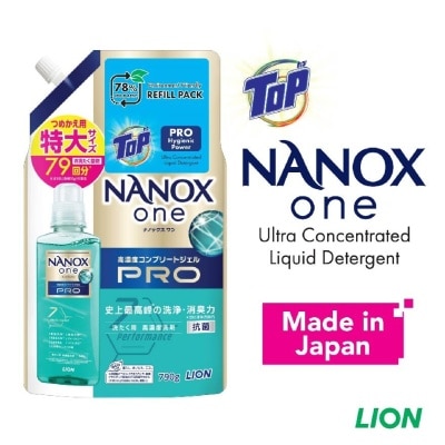 TOP NANOX One Ultra Concentrated Liquid Detergent Refill (Pro Hygienic Power) 790g