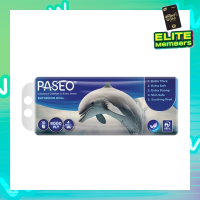 PASEO Bathroom Tissue 4 Ply (Luxuriously Soft And Generously Smooth To Skin) 200s X 10s