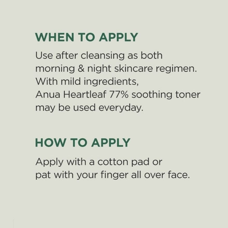 Heartleaf 77% Soothing Toner 500ml