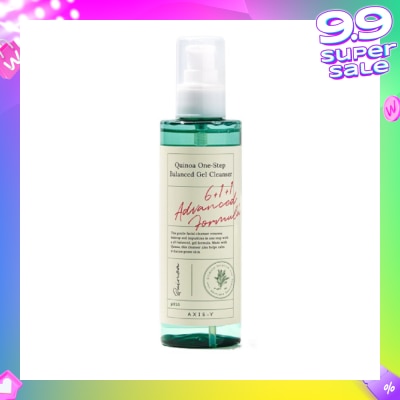 AXIS-Y Quinoa One Step Balanced Gel Cleanser (Clears Makeup And Pores In One Step While Delivering A Gentle And Hydrating Wash At Your Skin’s Natural Ph) 180ml