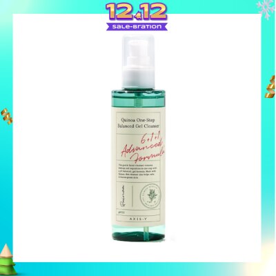 AXIS-Y Quinoa One Step Balanced Gel Cleanser (Clears Makeup And Pores In One Step While Delivering A Gentle And Hydrating Wash At Your Skin’s Natural Ph) 180ml