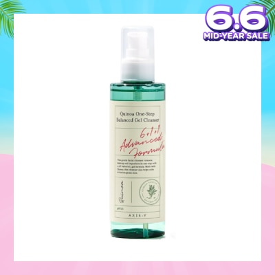 AXIS-Y Quinoa One Step Balanced Gel Cleanser (Clears Makeup And Pores In One Step While Delivering A Gentle And Hydrating Wash At Your Skin’s Natural Ph) 180ml