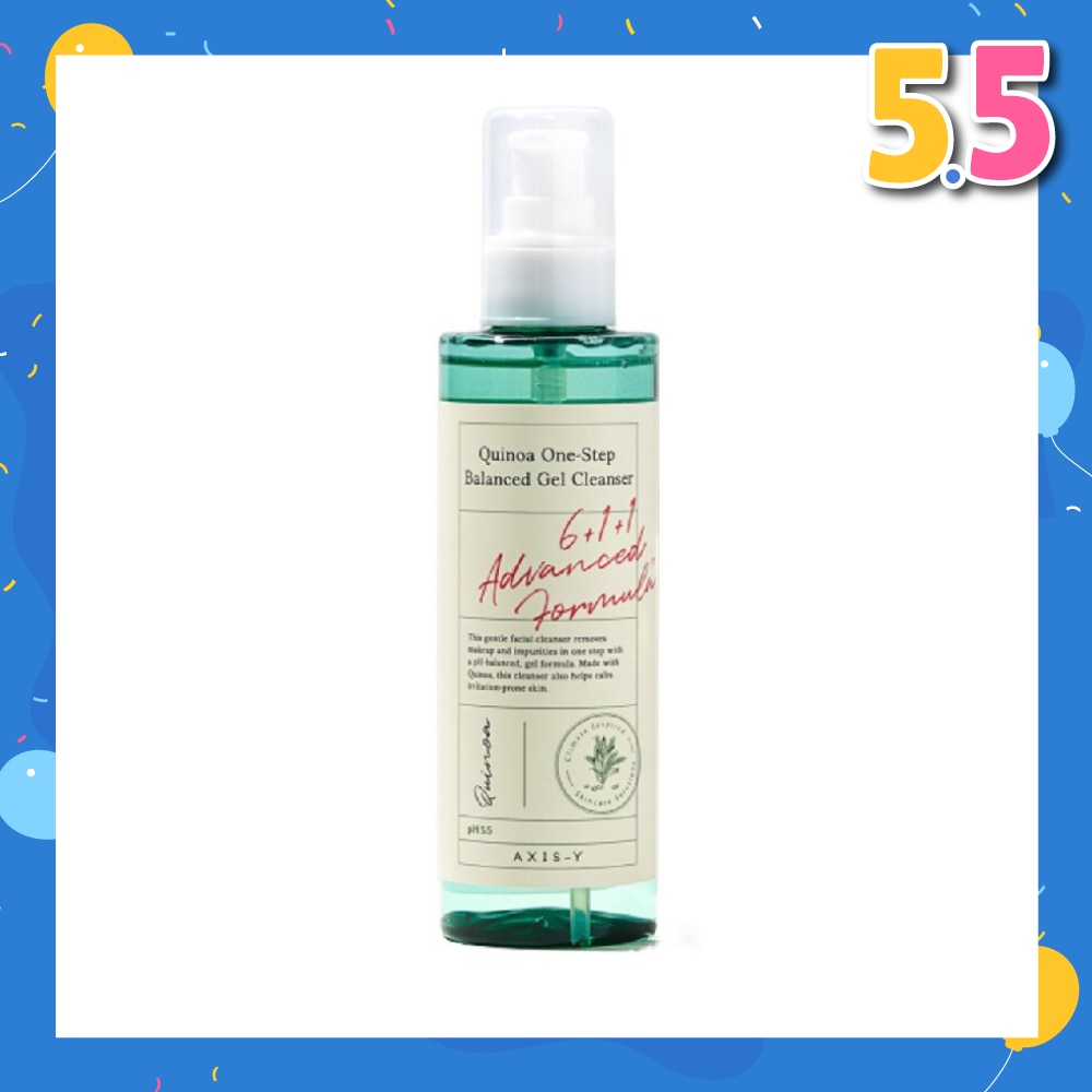 Quinoa One Step Balanced Gel Cleanser (Clears Makeup And Pores In One Step While Delivering A Gentle And Hydrating Wash At Your Skin’s Natural Ph) 180ml